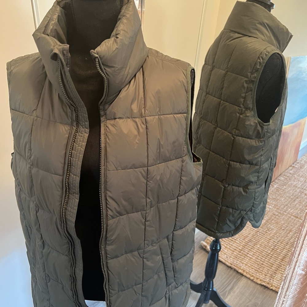 Olive Green Puffer Vest